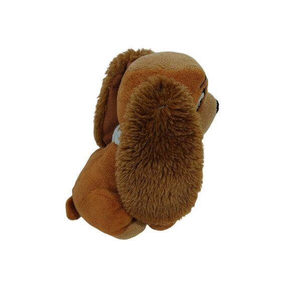 Brown Puppy Dog Plush Toy With Blue Collar Plush Stuffed Animal Toy 6 inch - Picture 3 of 6